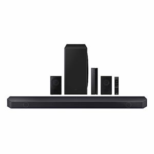 SAMSUNG HW-Q910C 9.1.2ch Soundbar w/ Wireless Dolby Audio, Rear Speaker Included, Q-Symphony, SpaceFit Sound Pro, Adaptive Sound, Game Mode Pro, Airplay 2 with Alexa Built-In