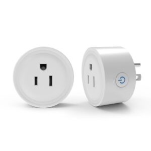 WiFi Smart Plug | Smart Outlet Compatible with Alexa & Google Home | Timer & Remote Control Smart Switch | No Hub Required 2.4GHz (2)