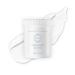 OxygenCeuticals Clarifying Mask – Kaolin Clay Wash-Off Mask for Sebum Control, Exfoliation and Acne Prevention (600ml/20.28oz)