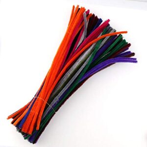 SaditY 100pcs 6mm Chenille Stems Pipe Cleaners Children Kids Plush Educational Toy Crafts Colorful Pipe Cleaner Toys Handmade DIY Craft – (Color: Multi), style