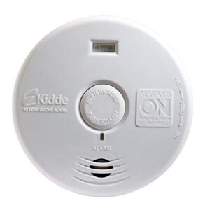 Kidde Smoke Detector with Safety Light for Hearing Impaired, 10-Year Battery Smoke Alarm, Ideal for Hallways or Deaf People