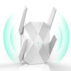2025 WiFi Extenders Signal Booster for Home, Long Range Up to 13000 sq. ft & 100+ Devices, 2100Mbps WiFi Range Extender, Wireless Internet Signal Booster, 360° Full Coverage