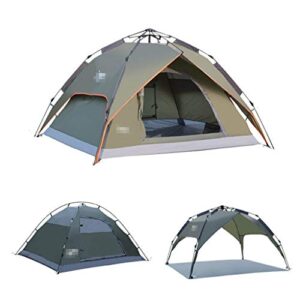 GeRRiT Tent Fully Automatic Hydraulic Outdoor Tent 2 People Rainproof Wild Camping Mountaineeriding Family Double Tent Waterproof Tents Camping Tents Small Awnings Backpacking Tents Beach Tents