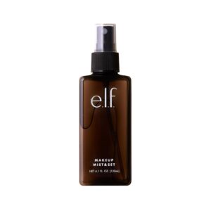 e.l.f. Makeup Mist & Set – Large Lightweight, Long Lasting, All-Day Wear Revitalizes, Refreshes, Hydrates, Soothes Infused with Aloe, Green Tea and Cucumber 4 Fl Oz