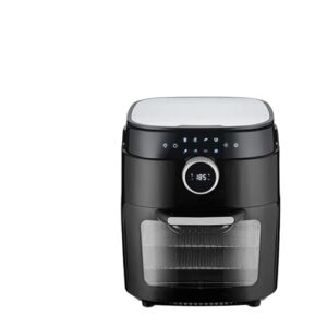 Food essentials and family helpers Smart Air Fryer Oil free Electric fryer Air Fryer Oil free Convection Oven Kitchen Hot Potato Air fryer 12L 1800W Smart assistant Enjoy life (Color : Black, Size :