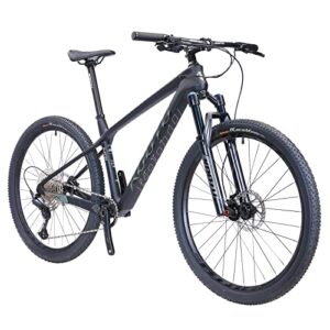 KOOTU Carbon Mountain Bike, DECK6.1 Youth/Adult 12 Speeds Hardtail MTB with M6100 Altus Kits 27.5/29 inch Wheels