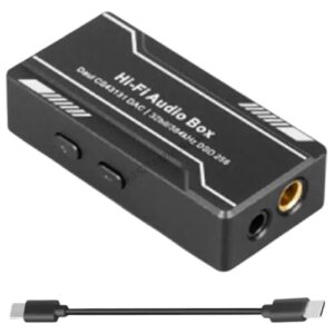 USpB C to 3.5mm 4.4mm Headphone Amplifier HiFi Earphone Sound Amplifier 32bit 384kHz CS43131 Sound Adaptier DongIe Box New 2026 High for Reliable Electronic Component, Precision, Stable Performance