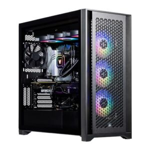 Velztorm Aciex 14th Gen Gaming Desktop PC (Intel i9-14900K, GeForce RTX 5080, 64GB DDR5, 2TB PCIe SSD + 6TB HDD, 360mm AIO, 1000W PSU, WiFi 6, Bluetooth 5.2, RJ-45, 1 Display Port, Win 11 Home)
