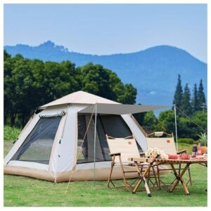 4-Person Dome Tent, Pop-Up in 3 Seconds, Waterproof, Spacious Stable Tent for Hiking, Backpacking Camping
