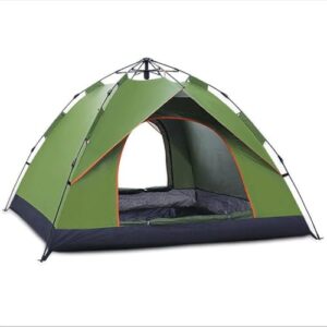 Automatic Pop-Up Camping Tent for 2-4 People, Waterproof Single-Layer Lightweight Outdoor Tent for Hiking