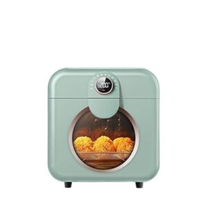 Air Fryer, Food essentials and family helpers Smart Air Fryer Oil-free Electric Fryer Air Fryer Visible Air Fryer Oven Multi-functional Air Fryer Small Home Baking Oven(Light Green,UK)