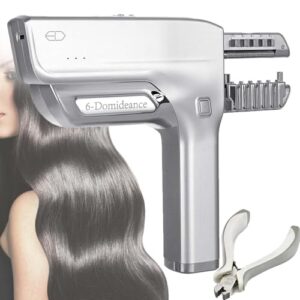 AWAYDD 6d Hair Extensions Machine Kit,Hair Extensions Tools Kit,Hair Connector Kits,for 5 Bundles,30 Minutes Fast No Trace Feather Extensions Tool,Professional Extensions Equipment for Salon