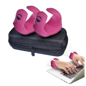 EXPOPROX Wearable Gaming Wrist Rest for Keyboard, Mouse pad, Laptop, and PC Work or Gamer Support. (Pink, S-M)