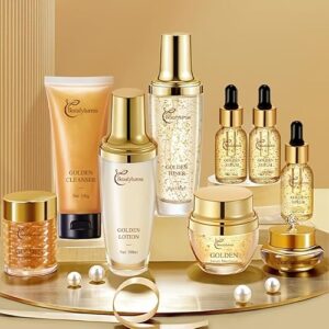 Snail Mucin Facial Skincare Set for Women, Suitable for All Skin Types – Deep Moisturizing & Nourishing with Collagen, Birthday & Valentine’s Day Gift – Anti-aging Skin Care Set, Face Kits Daily Care