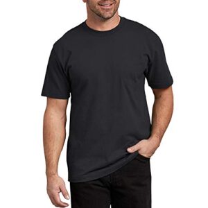 Dickies Men\’s Big-Tall Short Sleeve Heavweight Crew Neck Big-Tall Shirt, Black, 3X