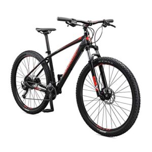 Mongoose Tyax Sport Adult Mountain Bike, 29-Inch Wheels, Tectonic T2 Aluminum Frame, Rigid Hardtail, Hydraulic Disc Brakes, Mens Medium Frame, Black