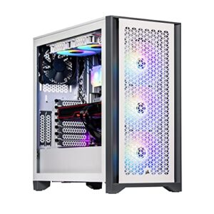 Velztorm White Armix Prebuilt Gaming Desktop PC (AMD Ryzen 9 7900X 12-Core 4.7GHz, Radeon RX 6900 XT 16GB, 64GB DDR5, 1TB PCIe SSD + 2TB HDD (3.5), 240mm AIO, 1000W PSU, Killer WiFi 6E, Win10Home)