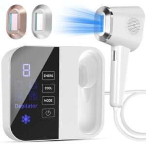 IPL Laser Hair Removal Device with Ice Cooling, 3-in-1 At-Home Hair Remover Device for Face Arms Legs Bikini Line, 999K Flashes for Women & Men