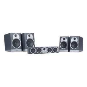 Jamo S7-17HCS Home Cinema System, Blue Fjord – Delivers High-Resolution, Room-Filling Sound – Includes Two S7-15B, Two S7-17B Bookshelf Speakers & One S7-43C Center Channel