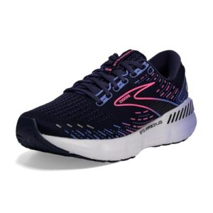 Brooks Women’s Glycerin GTS 20 Supportive Running Shoe – Peacoat/Blue/Pink – 6.5 Medium