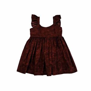 Cuteheads Little Girls’ Marsala Dress 4T Marsala