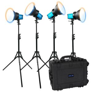 Dracast X Series M80 Bi-Color LED 4 Light Kit with Injection Molded Travel Case