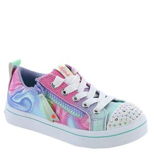 Skechers Kids Twinkle Toes Twi-Lites – Prism Swirl Sneaker, Light Blue/Multi, 13.5