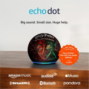 Amazon Echo Dot (newest model) | Officially Licensed Limited-Edition design in celebration of Harry Potter: The Full-Cast Audio Editions on Audible (sold separately)