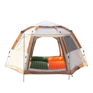 Double Layer Large Camping Tent for Family, Outdoor Recreation, and Parties – Easy Setup Tent for Hiking, Beach, Picnic, and Protection from Rain & Wind