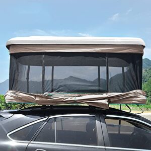 VICIYOO Outdoor Hard Shell Roof Tent for Offroad Camping 2-3 Person Pop Up Vehicle SUV Trucks Overland with Ladder, Hard Shell Roof Tent for Cars Trucks SUVs Camping Travel Mobile, Style2