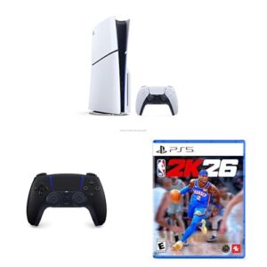 Bundle of PlayStation®5 console (slim) + PlayStation DualSense® Wireless Controller – Midnight Black + NBA 2K26 – PlayStation 5