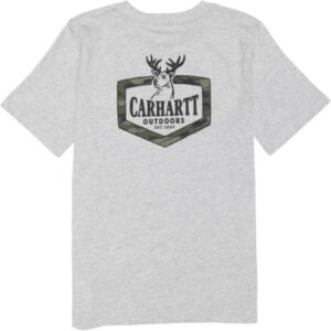 Carhartt Little Boys Kid’s Short Sleeve Pocket | CAMO Deer T-Shirt | Youth Small (8/10) (YSM) (US, Alpha, X-Large, Regular)