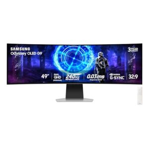 Samsung 49-in GS95SD OLED Smart Curved Computer Monitor – LS49DG956SNXGO (2024)