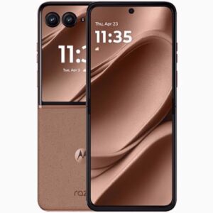 Motorola Razr 50 Ultra Dual-SIM 512GB ROM + 12GB RAM (GSM Only | No CDMA) Factory Unlocked 5G Smartphone (Mocha Mousse) – International Version