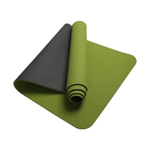 LLLSSS TPE Non-slip Yoga Mat Pad 72 X 24” Anti-tear Exercise Workout Mat for Gym Home Pilates Fitness(D)