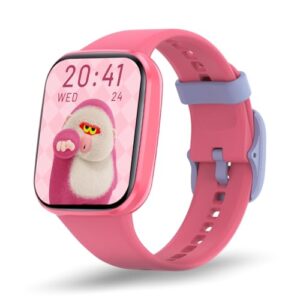 YoYoFit Kids Smart Watch for Girls, IP68 Waterproof 1.69″ HD Smartwatch, Task & Rewards Assign, Heart Rate Sleep Monitor, Body Temperature Measure, Step Activity Tracker Watch Gift for Kids, Red