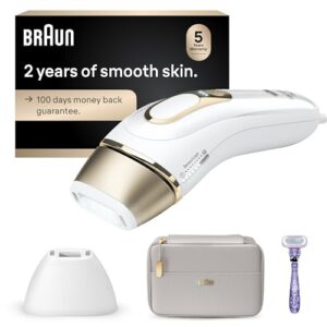 Braun IPL Silk·Expert Pro 5 PL5157 Latest Generation IPL, Permanent Visible Hair Reduction, at-Home Hair Removal System with Soft Pouch and Precision Head
