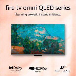 Amazon Fire TV 50″ Omni QLED Series 4K UHD smart TV, Dolby Vision IQ, Fire TV Ambient Experience, local dimming, hands-free with Alexa