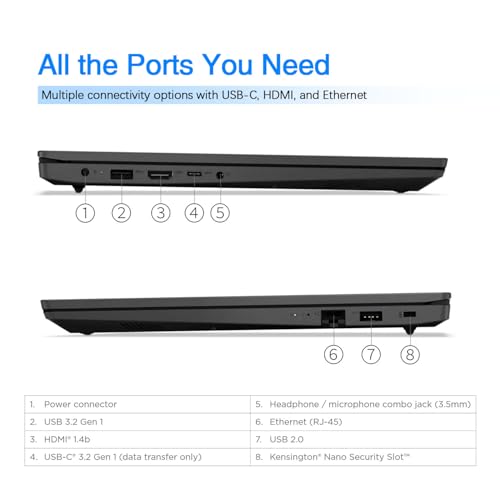 Lenovo V15 Business Laptop | Intel Pentium N6000 4-core Processor | 15.6 FHD (1920 x 1080) | 40GB RAM | 1TB PCIe SSD | WiFi-6 | Military Durability | Ethernet RJ-45 | Anti-Glare | Windows 11 Pro - Image 5