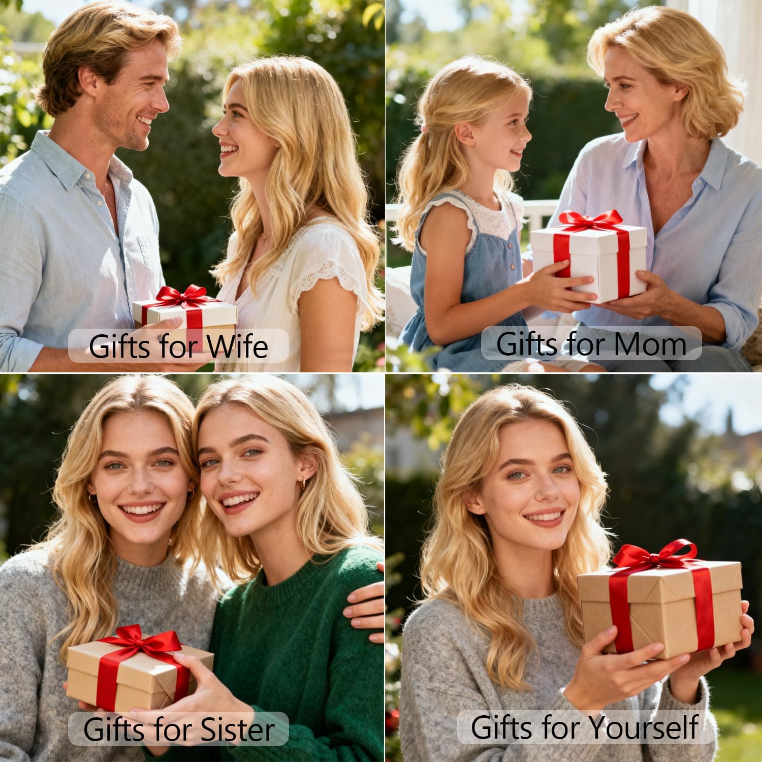 Gold Bracelets for Women Non Tarnish, 18K Gold Plated Dainty Lucky Clover Bracelet Stackable for Women Trendy Unique Jewelry Gifts, Birthday Christmas Gift for Wife Girlfriend Mom Friend Sister - Image 6