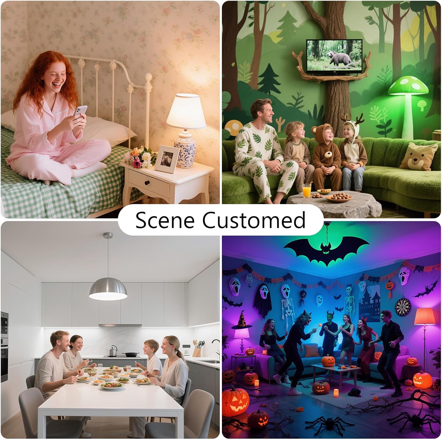 DAYBETTER Smart Light Bulbs, Smart Bulb Compatible with Alexa & Google Home, A19 E26 2.4G WiFi Bluetooth Alexa Light Bulbs, RGBCW Color Changing LED Light Bulb, 60W Equivalent, 800LM, 10Pack - Image 7