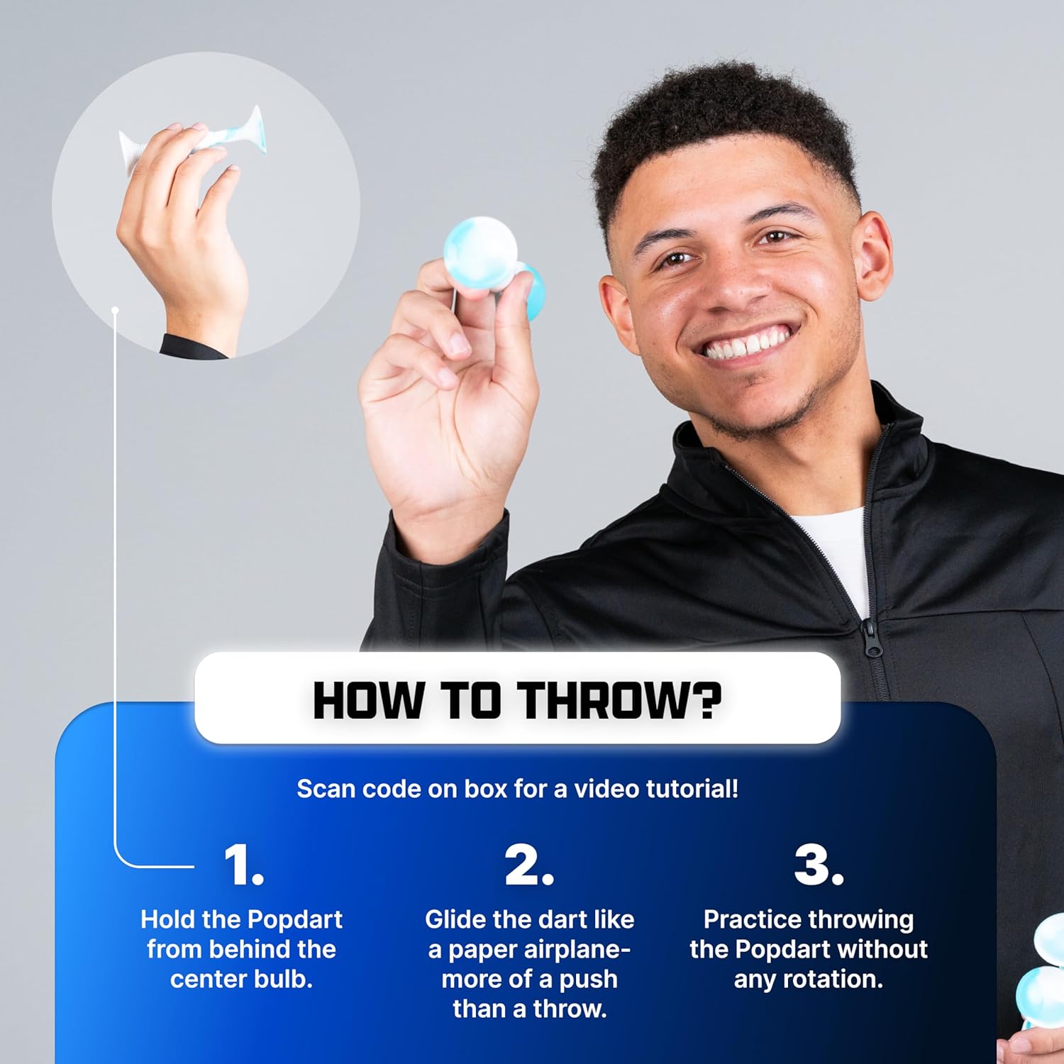 Popdarts Pro Pack Game Set (Purple and Yellow) - Indoor, Outdoor Suction Cup Throwing Game - Competition with a POP - Image 5