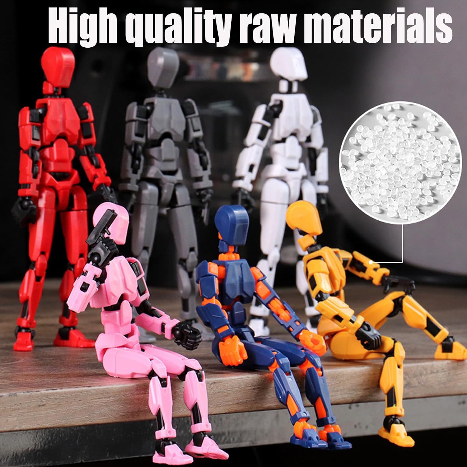 Titan 13 Action Figure, Lucky Robot 13 Action Figures, 3D Printed Analog Robot Titan 13 Figure, Stop Action Animation Multi-Articulated Action Figure (5-Piece) - Image 7