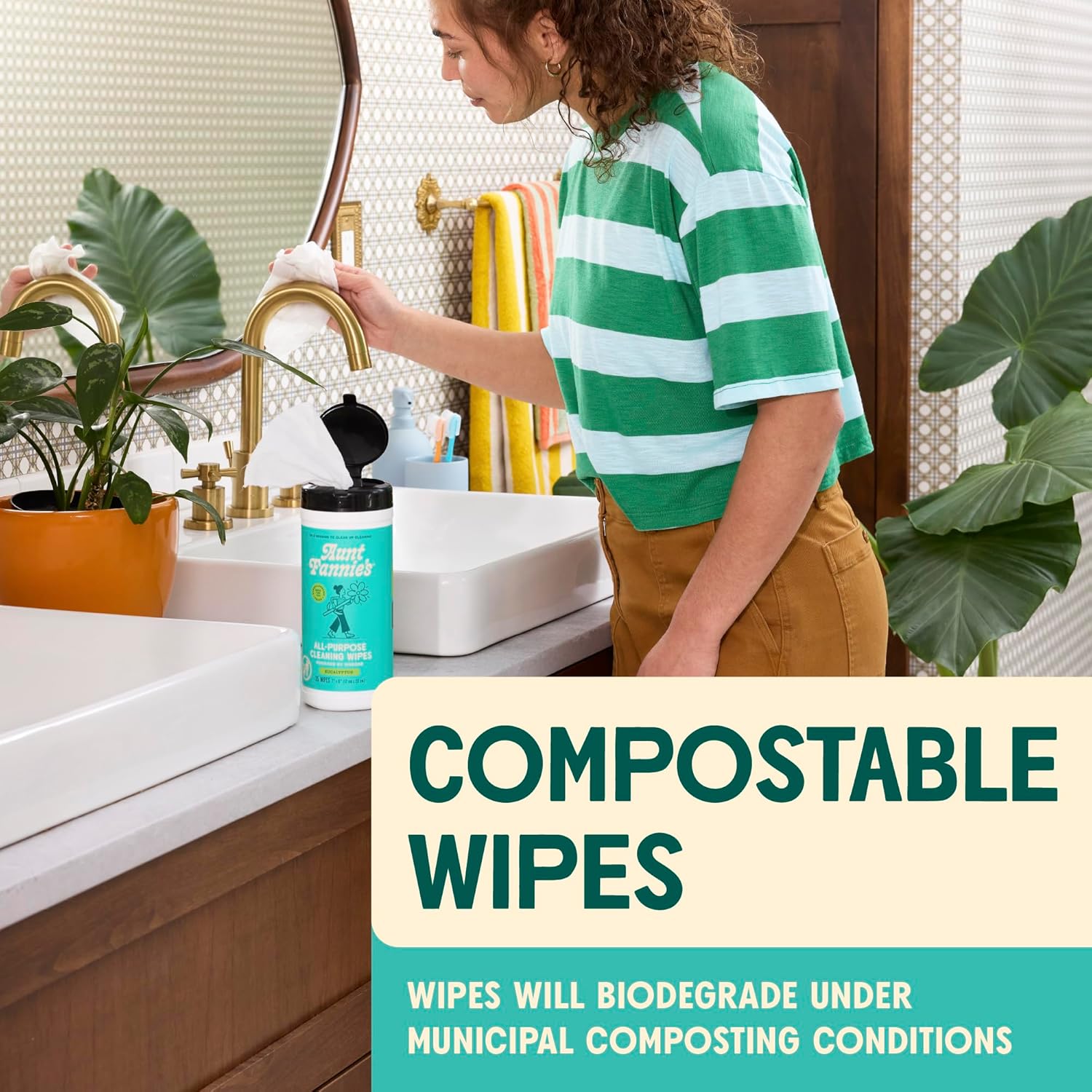 Aunt Fannie's Natural Cleaning Vinegar Wipes, Multipurpose Surface Cleaner, Bright Lemon Scent, 35 Count (Pack of 6) - Image 6