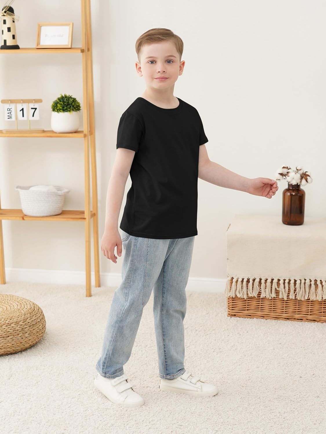 5 Pack Boys Shirts Short Sleeve Shirts for Boys Cotton T-Shirts Kids Toddler Tshirts Tees Clothes Summer Tops - Image 5