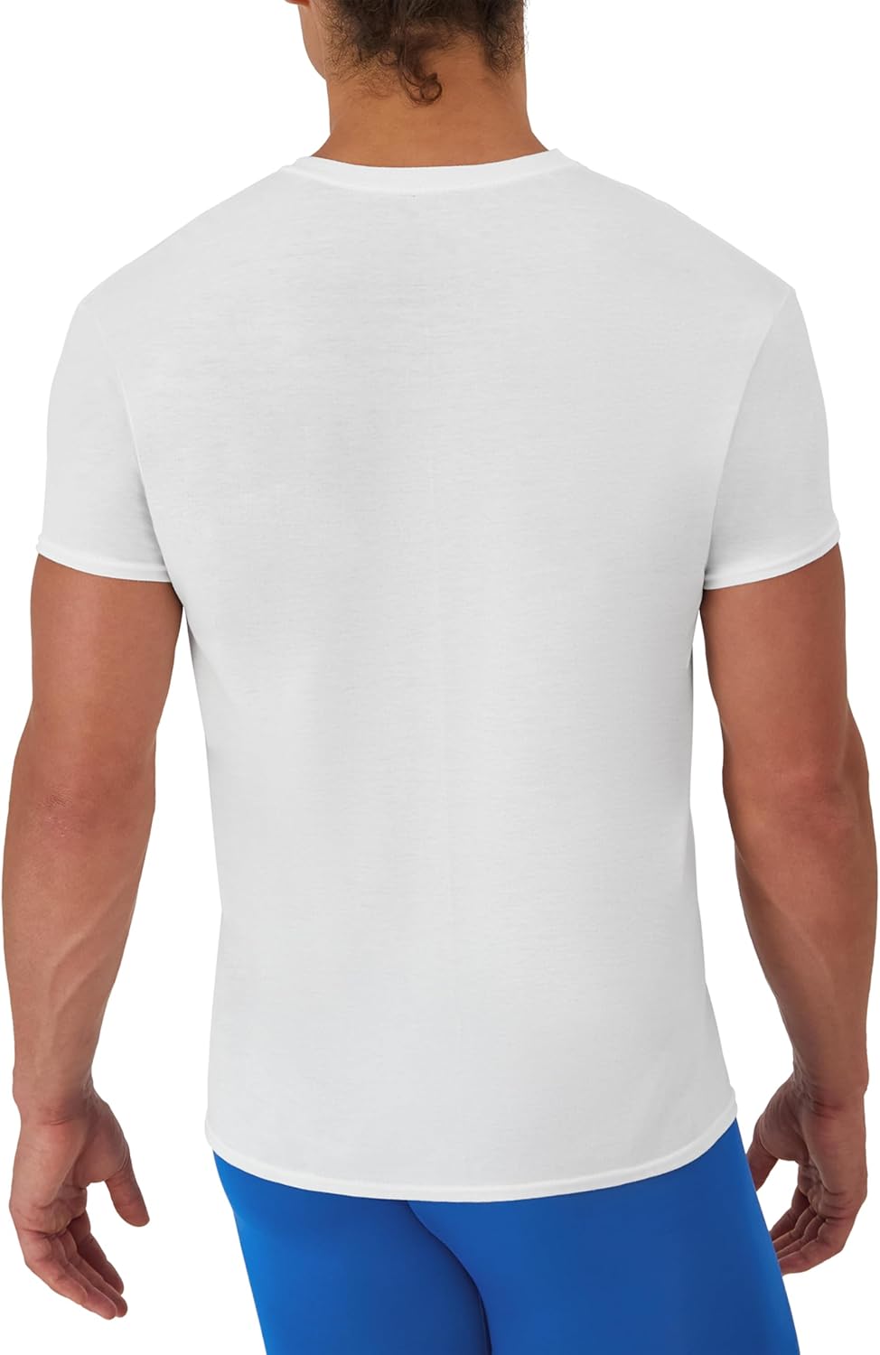 Hanes Men's Performance Undershirt, X-Temp Moisture-Wicking Crewneck, White 5-Pack - Image 4