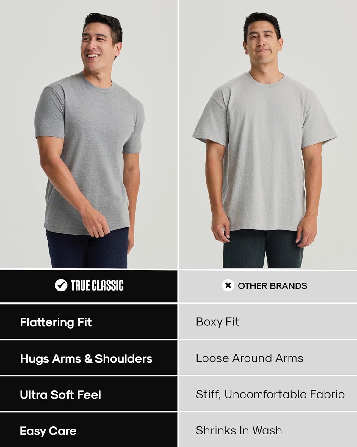 True Classic Mens T-Shirts – Short Sleeve Crew Neck T Shirts for Man, Cotton Blend Plain Novelty Men's T-Shirts - Image 7