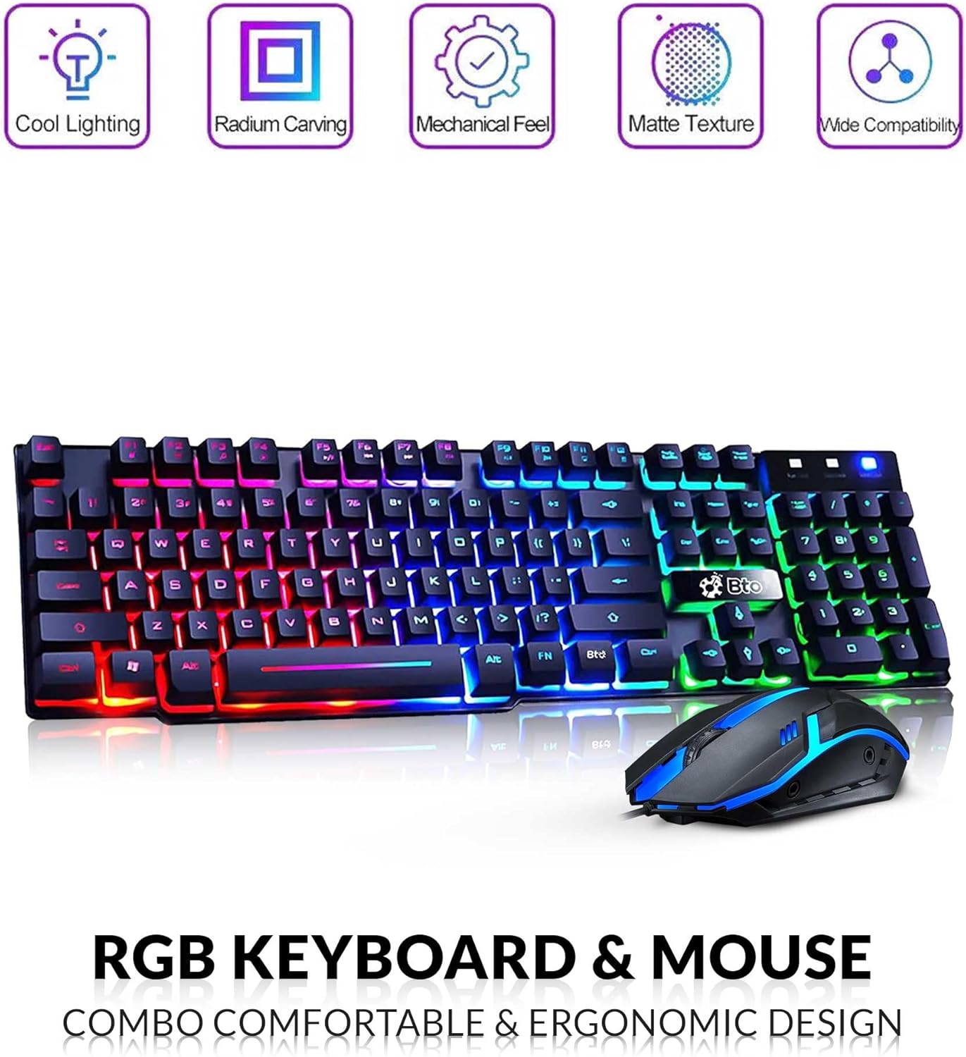 Dell RGB Gaming Desktop Computer PC - Intel Core i5-6th Gen - 16GB DDR4 RAM - 256GB SSD 1TB HDD - 22” Monitor - GeForce GT 1030 - RGB Keyboard & Mouse - WiFi - Windows 11 Pro (Renewed) - Image 7