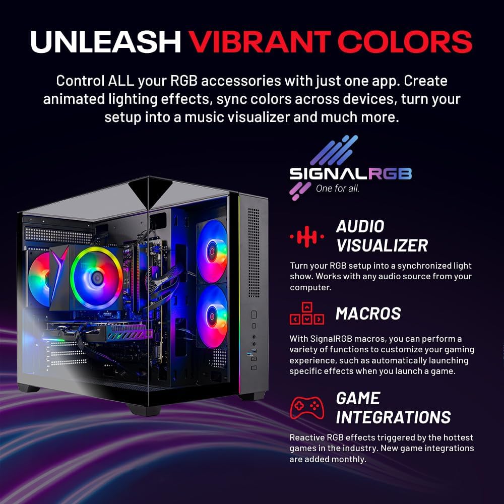 Skytech Gaming Crystal Gaming PC, Intel i5 14400F 2.5GHz, NVIDIA RTX 5050 8GB, 1TB NVMe SSD, 32GB DDR5 RAM 5200 RGB, 650W Gold PSU, Wi-Fi, Win 11, Gaming Desktop - Image 4