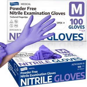 Medical Soft Max™ Nitrile Disposable Gloves, 100 Ct Latex-Free Powder-Free Food Safe Cooking Cleaning Lab Exam Glove